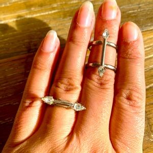 Lionette Swavarski crystal rings - midi / normal